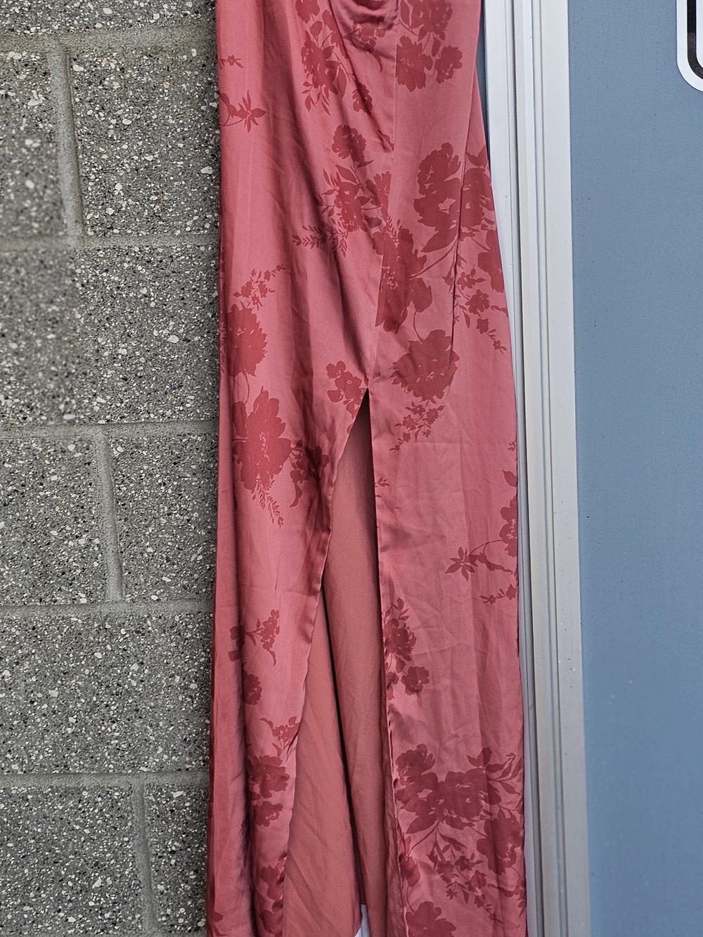 Birdy Grey Coral Pink Satin Dress Top